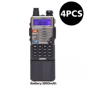 4PCS BaoFeng UV-5RE Handy Portable Walkie Talkie VHF UHF Dual Band Two Way Radio