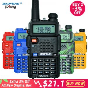 Baofeng UV-5R Walkie Talkie CB Radio Station Transceiver VHF UHF Portable Hunting Radio