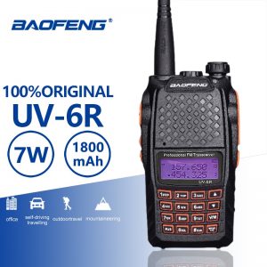 Baofeng UV-6R Walkie Talkie UHF VHF Dual Band Walky Talky FM VOX Ham Radio Hunting Radio