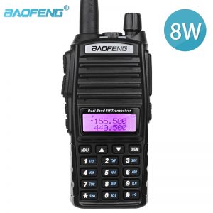 Baofeng UV-82 Walkie Talkie Portable Two way Radio Dual PTT VHF UHF  Hunting Transceiver
