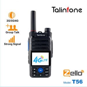 Talinfone T56 GPS Wifi 4G Network Radio Zello Real PTT Android Walkie Talkie