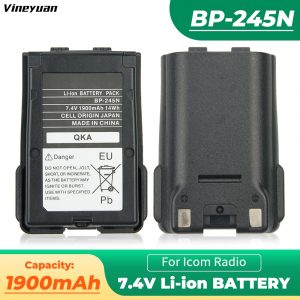7.4V 1900mAH ICOM BP-245H BP-245N Li-ion Battery for Icom IC-M71 IC-M72 IC-M73 Two Way VHF Radios Replacement Battery