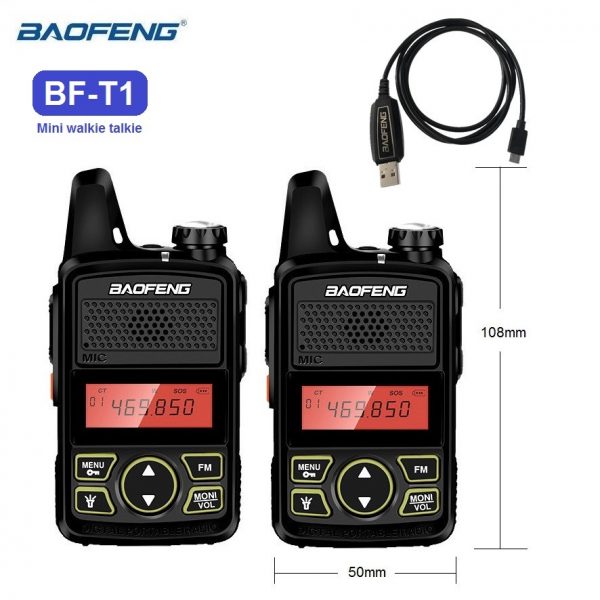 Baofeng BF-T1 Mini Walkie Talkie Kids UHF Amateur Transmitter