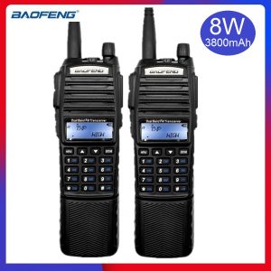 2pcs Walkie Talkie Baofeng UV-82 Radio UHF VHF 3800mAh 8W Transceiver