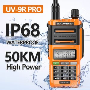 Baofeng UV-9R PRO Radio Waterproof Long Distance Dual Band Walkie Talkie