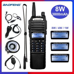 Baofeng UV-82 Walkie Talkie 8W Portable Radio 3800mAh VHF UHF Transceiver