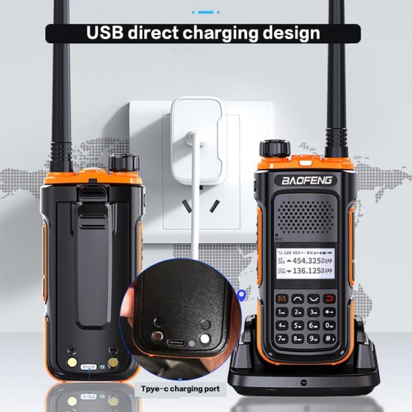BAOFENG UV-U10 Powerful Handheld Transceiver with UHF VHF Dual Band Long Range Walkie Talkie Ham Two Way Radio - Image 2