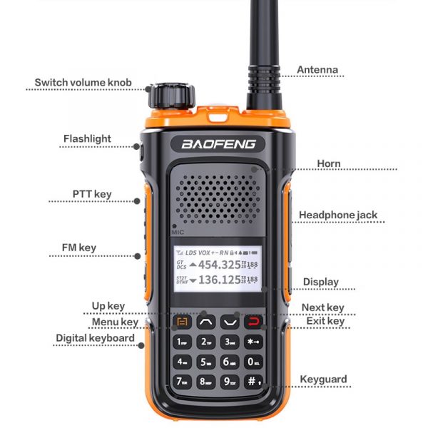BAOFENG UV-U10 Powerful Handheld Transceiver with UHF VHF Dual Band Long Range Walkie Talkie Ham Two Way Radio - Image 4