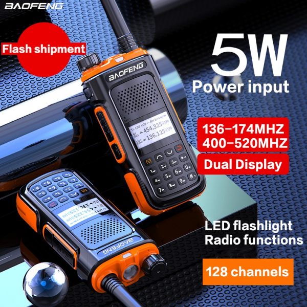 BAOFENG UV-U10 Powerful Handheld Transceiver with UHF VHF Dual Band Long Range Walkie Talkie Ham Two Way Radio