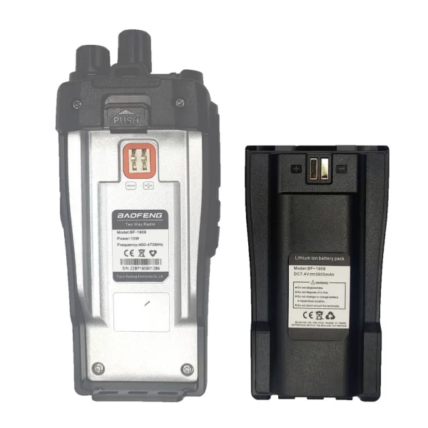 BF1909 BAOFENG Radios Li-ion Battery 3800mAh 7.4V Extra Replacement Battery Suport Type-C - Image 3