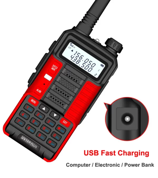 Baofeng UV-10R Plus 2025 updated 10W 8800mAh Dual Band Two Way CB Ham Radio - Image 3