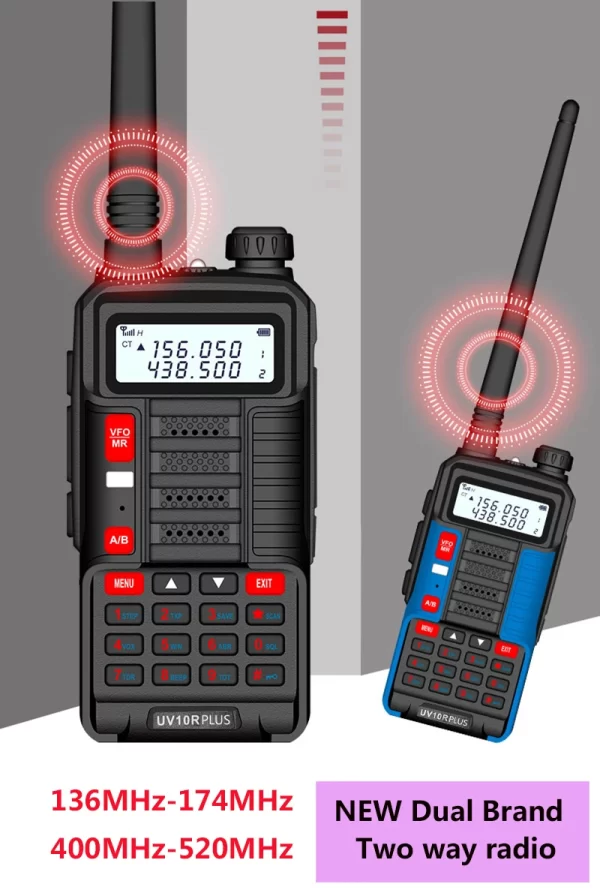 Baofeng UV-10R Plus 2025 updated 10W 8800mAh Dual Band Two Way CB Ham Radio - Image 4