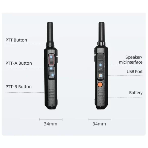 Zello walkie talkie phones mobile android smartphone 4g yanton Walkie Talkie YANTON T-X100 - Image 4