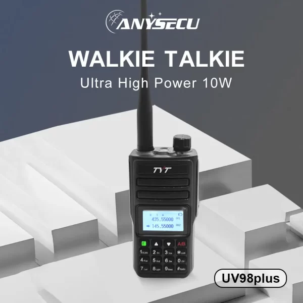 TYT TH-UV98PLUS Dual Band High Power 10W  136-174MHz/400-480MHz Two Way Radio One-key Frequency Copy Walkie Talkie - Image 5