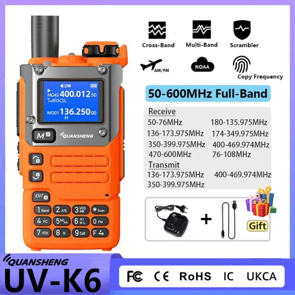 Newest 2025 Quansheng UV K6 Army green Yellow Version Ham 2 ways Radio - Image 6