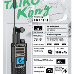 in stock TK 11(5) Quansheng TK11(8) Multi Bands SSB AM FM Dual Receiving Spectrum analyzer Magic Voice Handheld Radio