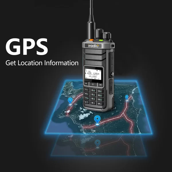 Iradio UV-88 GPS Two way Radio Shortwave UV88 Radio Type-C Charging 18-520mhz Receiving NOAA 1024 Channel Frequency Channel Scan - Image 2