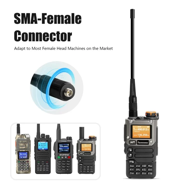 PHD-701 Antenna Soft SMA-Female VHF UHF 144/430MHz Compatible with RT-860 DM-32 Iradio UV-88 Quansheng UV-K6 Radios Accessories - Image 4