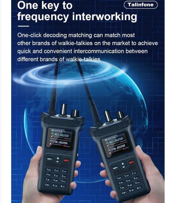 Real 20W Newest Walkie Talkie Air Band NOAA One-click replication 6 bands VHF UHF 199CHS 10800 Battery - Image 3