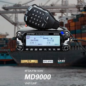 Lastest 2025 Zastone MD9000 50W Digital Car Walkie Talkie DMR Mobile Transceiver