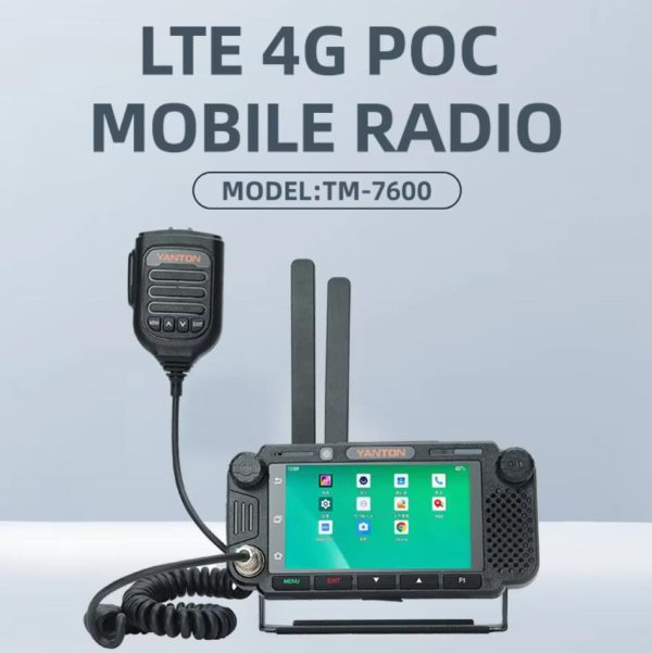YANTON TM-7600 Professional PTT Radio 4G LTE 3G WCDMA GSM IP Network POC Mobile Car Radio Walkie Talkie With GPS - Image 5