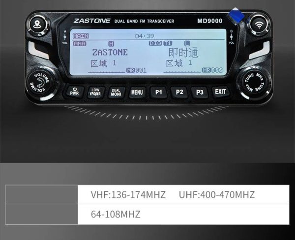 Lastest 2025 Zastone MD9000 50W Digital Car Walkie Talkie DMR Mobile Transceiver - Image 3