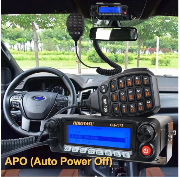 HIROYASU CQ-7373 Detachable Front Panel 108-615MHz Eight Bands Rx VU Dual Band Tx 50W 100Ch Air Band Amateur Mobile Transceiver - Image 2