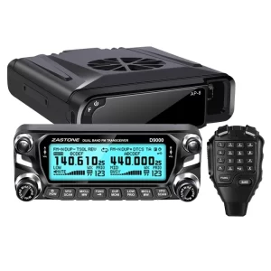 Zastone D9000 Bluetooth Microphone Car Vehicle Radio Station 50W UHF/VHF 136-174/400-520MHz Two way radio Ham HF Transceiver