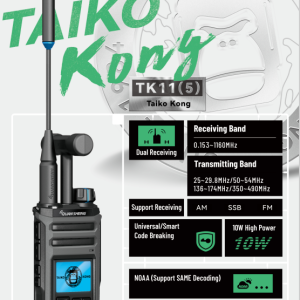 Quansheng TK11(5) High Power 10W AM SSB FM Spectrum Analyzer Frequency Meter Portable Ham Walkie Talkie