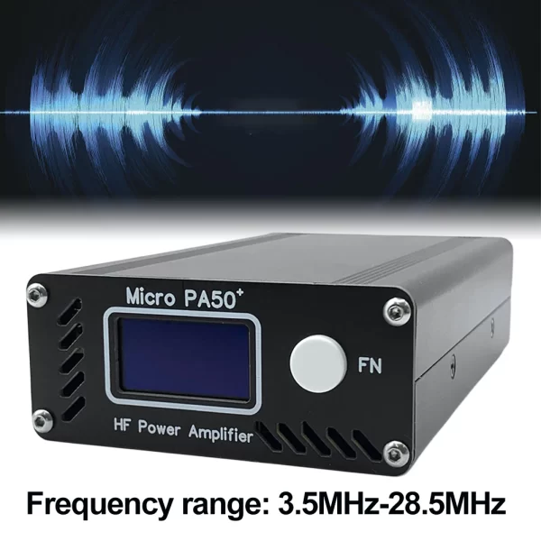 New Micro PA50+ (PA50 Plus) 50W 3.5MHz-28.5MHz 1.3inch OLED Screen Intelligent Shortwave HF Power Amplifier SWR Meter LPF Filter - Image 4