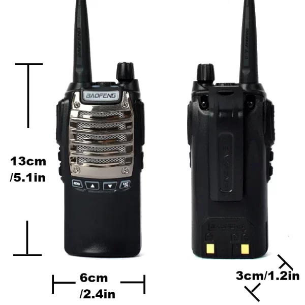 Baofeng UV-8D Dual PTT Key UHF 400-520Mhz Portable Transceiver Interphone FM Radio with 2800mAh battery
